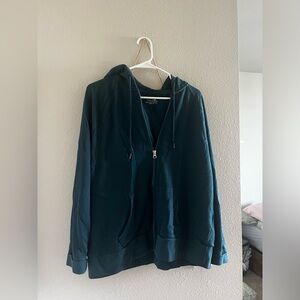 Green zip up